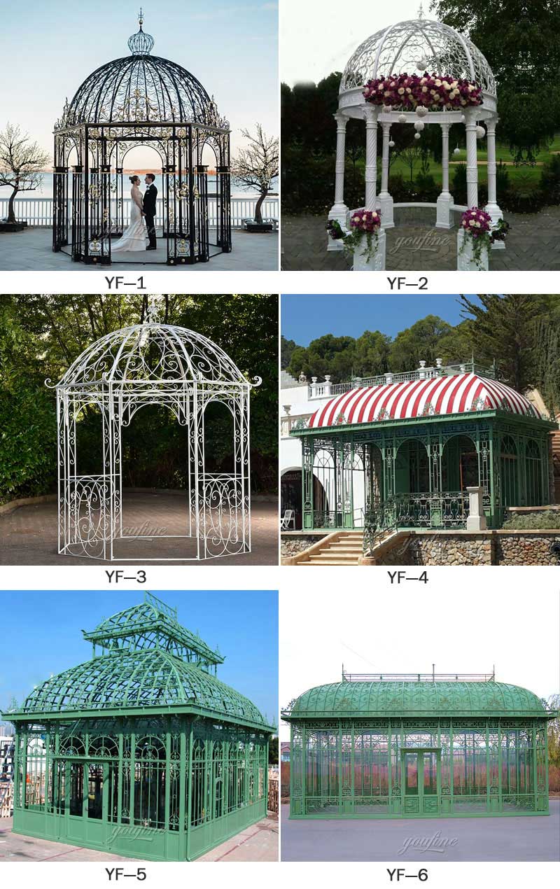 wrought iron gazebos for wedding for sale